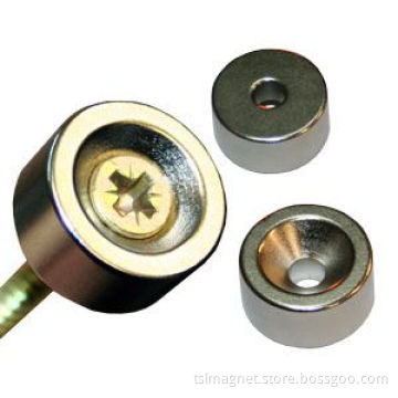 High Performance Sintered Countersunk Permanent NdFeB Magnets